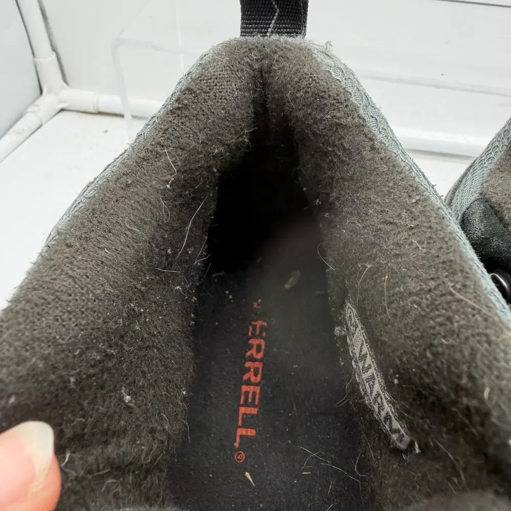 Merrell Boots Mens 8 ISOTHERM 200g Insulated Waterproof Black Hiking J89841